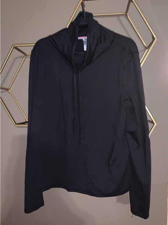 Victoria's Secret Tops - Victoria's Secret VSX Sport Black Pullover with Pink Trim